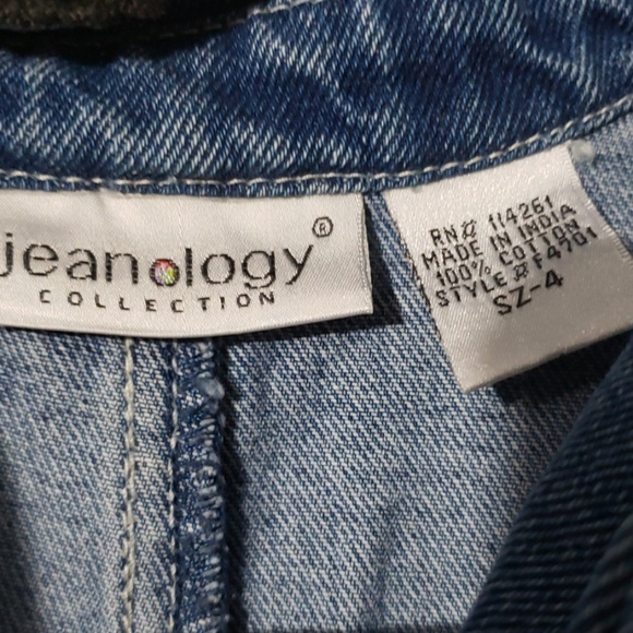 JEANOLOGY JEAN WOMEN'S BLUE JACKET SIZE4. - Picture 3 of 8